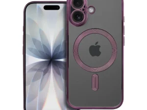 Case for iPhone 17 Electro Mag Cover compatible with MagSafe purple