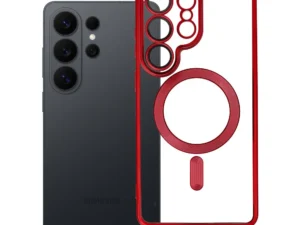 Case for Samsung S26 ULTRA Electro Mag Cover compatible with MagSafe red