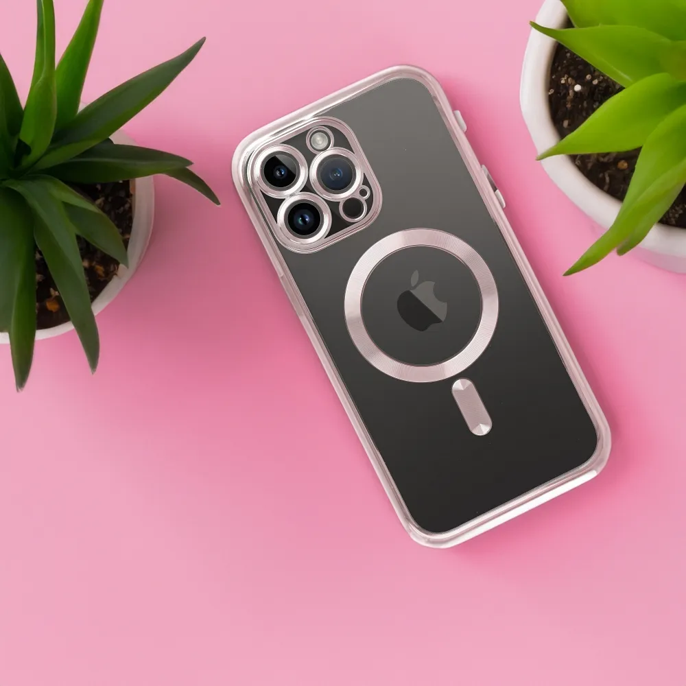 Case for Samsung S26 Electro Mag Cover compatible with MagSafe gold-rose - 8. kép