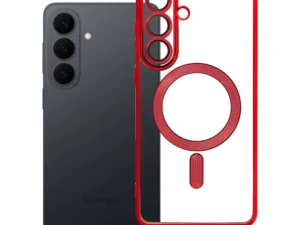 Case for Samsung S26 PLUS Electro Mag Cover compatible with MagSafe red