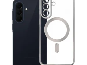 Case for Samsung A57 Electro Mag Cover compatible with MagSafe titanium