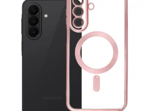 Case for Samsung A27 Electro Mag Cover case compatible with MagSafe rose gold