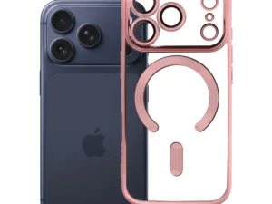 Case for iPhone 18 Pro / 17 Pro Electro Mag Cover compatible with MagSafe gold-rose