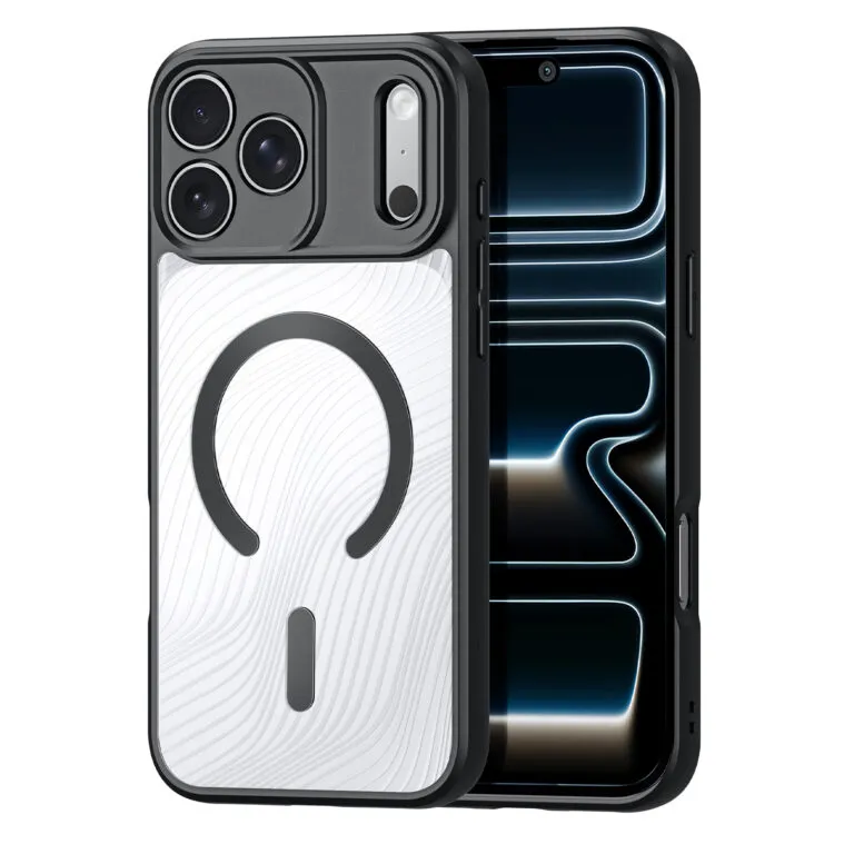 DUX DUCIS case AIMO MAG compatible with MagSafe for IPHONE 17 PRO MAX (Open Ring Version) black - Image 3