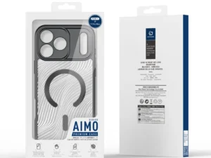 DUX DUCIS case AIMO MAG compatible with MagSafe for IPHONE 17 PRO MAX (Open Ring Version) black