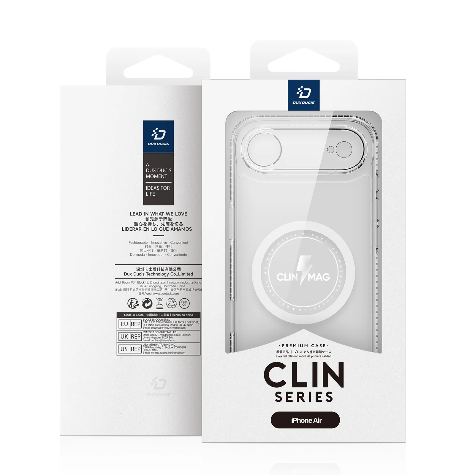 DUX DUCIS case CLIN MAG compatible with MagSafe for IPHONE 17 AIR transparent - Image 4