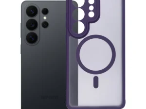 Case for Samsung S26 ULTRA Full Matte Mag Cover compatible with MagSafe purple