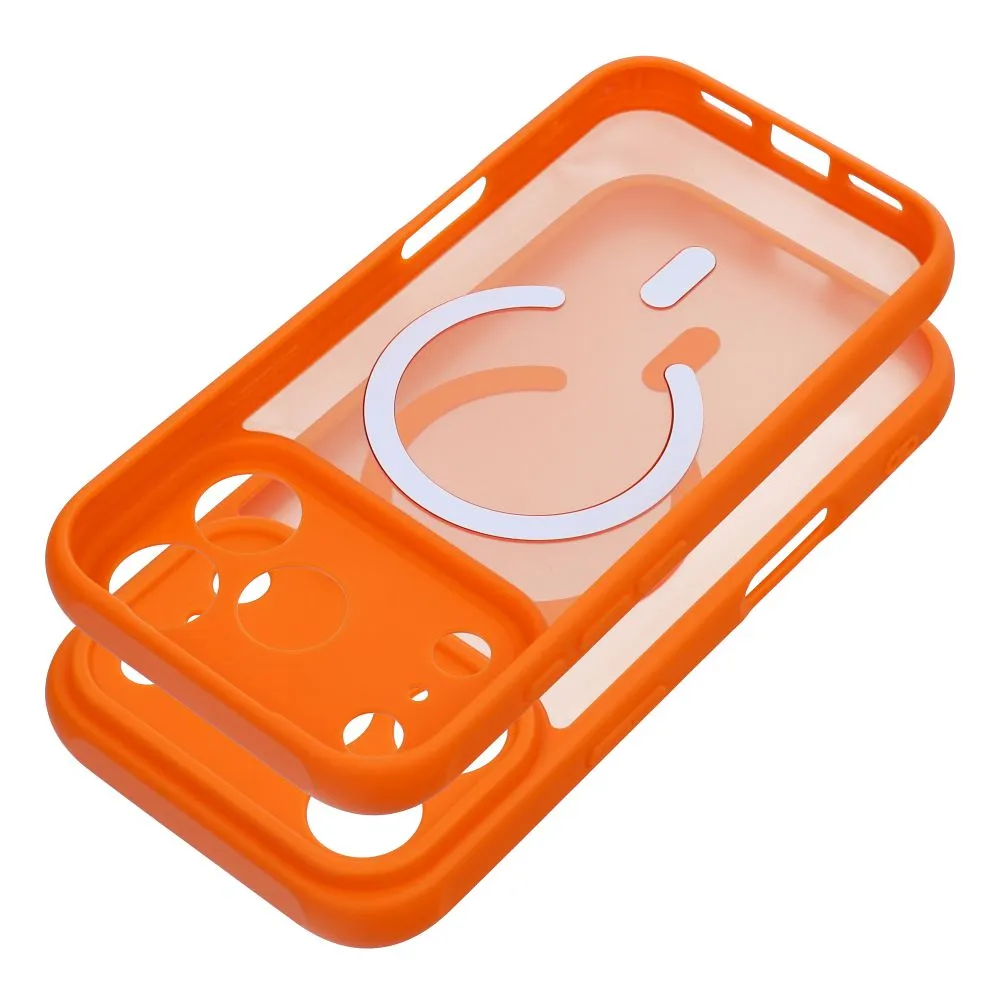 Case for iPhone 14 Full Matte Mag Cover compatible with MagSafe orange - 2. kép