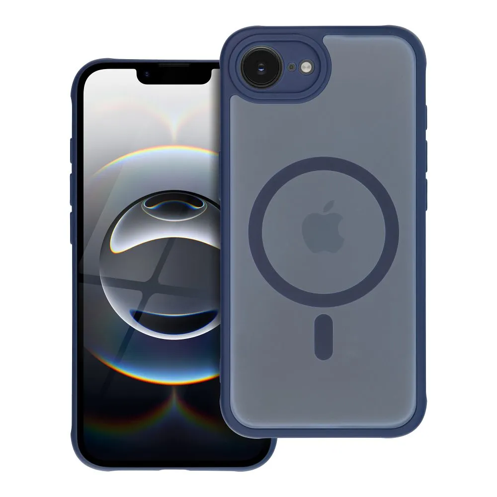 Case for iPhone 16 PRO MAX Full Matte Mag Cover compatible with MagSafe blue