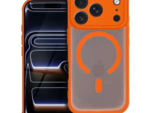Case for iPhone 16 PRO Full Matte Mag Cover compatible with MagSafe orange