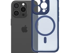 Case for iPhone 15 PRO Full Matte Mag Cover compatible with MagSafe blue