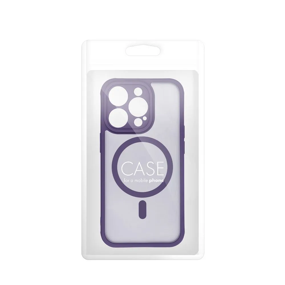 Case for iPhone 15 Full Matte Mag Cover compatible with MagSafe purple - 4. kép