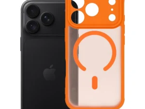Case for iPhone 18 Pro / 17 Pro Full Matte Mag Cover compatible with MagSafe orange