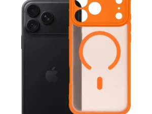 Case for iPhone 18 Pro Max / 17 Pro Max Full Matte Mag Cover compatible with MagSafe orange