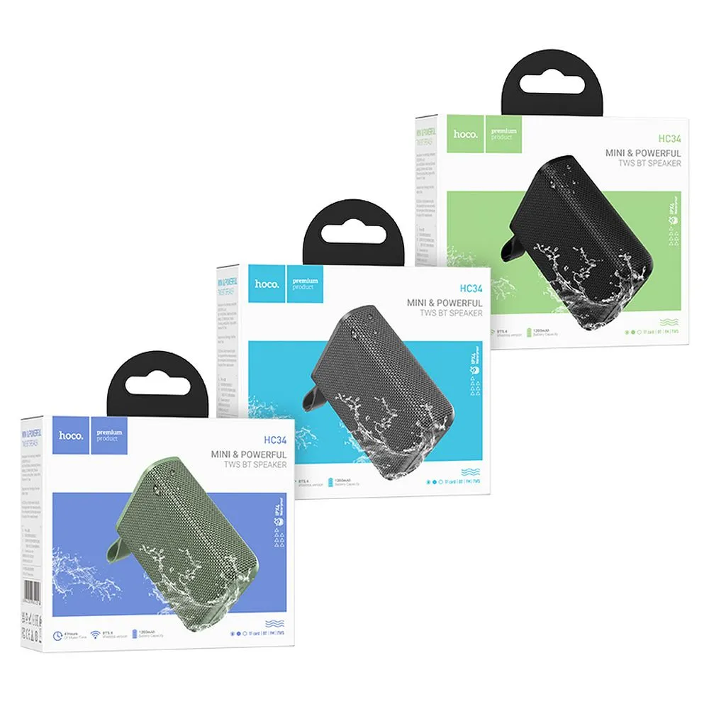 Wireless speaker 5W 1200 mAh Hoco HC34 black - Image 5