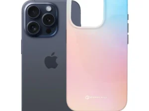 Case for iPhone 15 PRO Forcell F-Protect Mirage compatible with Magsafe Military Drop-Test pinky blue