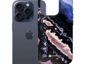 Case for iPhone 15 PRO Forcell F-Protect Mirage compatible with Magsafe Military Drop-Test gold island
