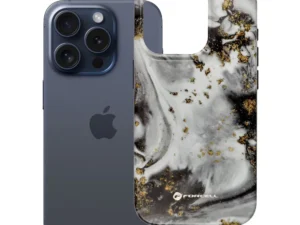 Case for iPhone 15 PRO Forcell F-Protect Mirage compatible with Magsafe Military Drop-Test silver fog