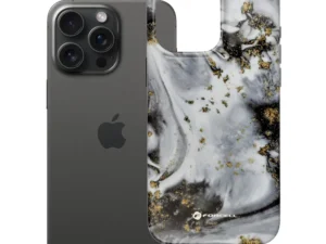 Case for iPhone 15 PRO MAX Forcell F-Protect Mirage compatible with Military Drop-Test silver fog