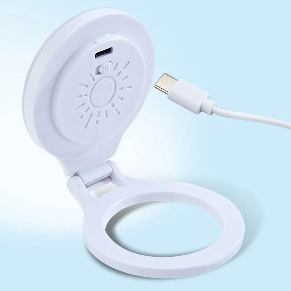 Magnetic phone stand with light compatible with MagSafe L8 white - Image 4