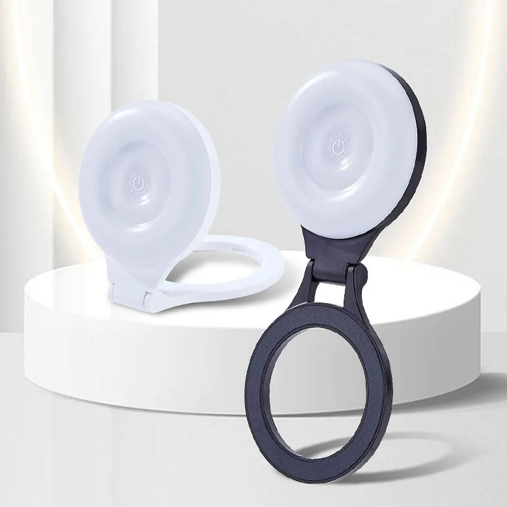 Magnetic phone stand with light compatible with MagSafe L8 white - Image 2