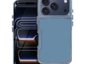 Case for iPhone 17 Pro / 18 Pro (low camera edge) Matrix blue