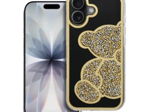 Case for iPhone 17 Teddy Bear gold
