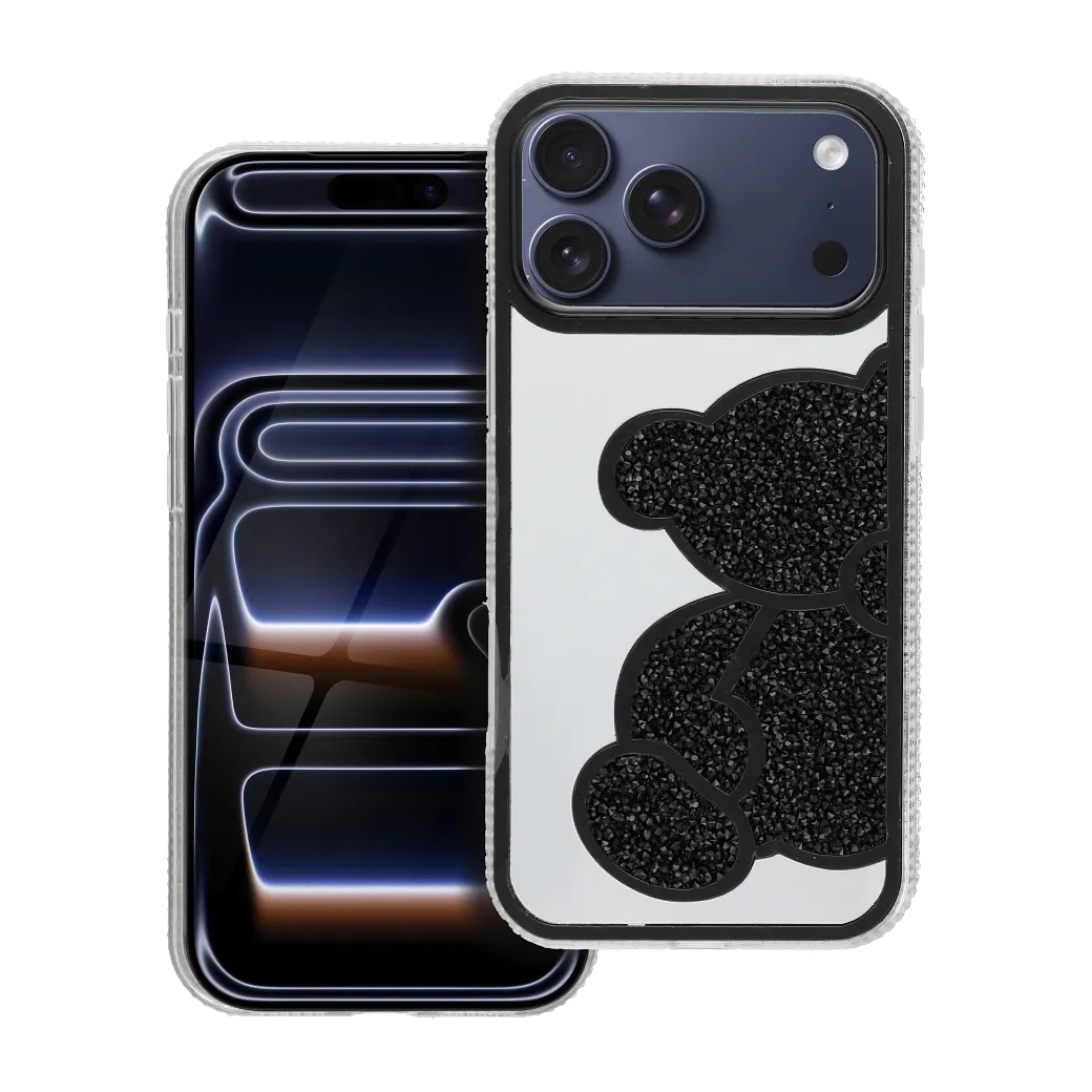 Case for iPhone 17 Pro Max / 18 Pro Max (low camera edge) Teddy Bear black - Image 12