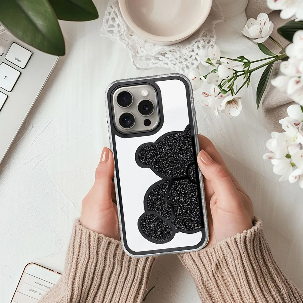 Case for iPhone 17 Pro Max / 18 Pro Max (low camera edge) Teddy Bear black - Image 4
