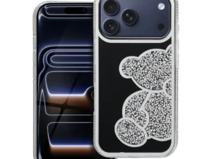 Case for iPhone 18 Pro / 17 Pro Teddy Bear silver