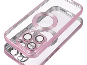 Case for iPhone 17 Pro Max / 18 Pro Max (low camera edge) Glam powder pink