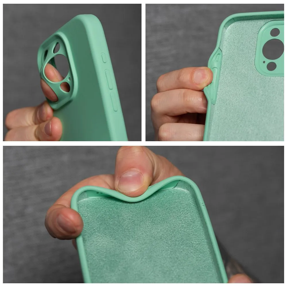 Case for iPhone 17 Silicone 2mm (camera protection) mint - 3. kép