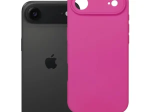 iPhone 17 AIR szilikon tok, 2 mm vastag (kameravédelem), rózsaszín