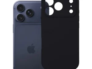 Case for iPhone 17 Pro / 18 Pro (low camera edge) Silicone 2mm (camera protection) black