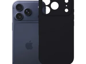 Case for iPhone 17 Pro Max / 18 Pro Max (low camera edge) Silicone 2mm (camera protection) black