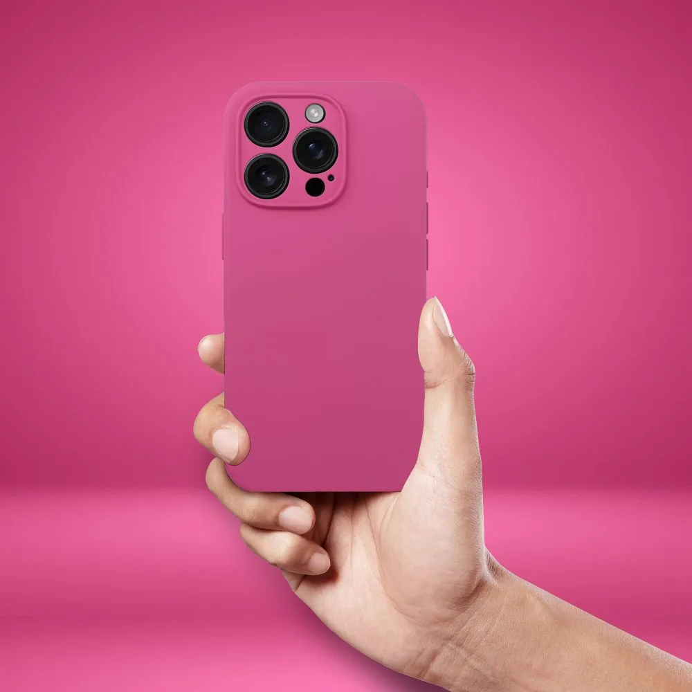 Case for iPhone 17 Pro / 18 Pro (low camera edge) Silicone 2mm (camera protection) pink - Image 3