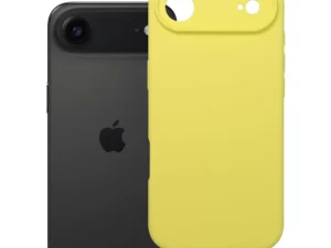 Case for iPhone 17 AIR Silicone 2mm (camera protection) yellow