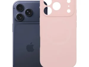 Case for iPhone 17 Pro / 18 Pro (low camera edge) Silicone 2mm (camera protection) powder pink