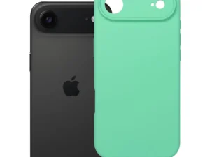 iPhone 17 AIR szilikon tok, 2 mm vastag (kameravédelem), menta színű