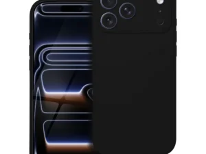 Case for iPhone 17 Pro Max / 18 Pro Max (low camera edge) Silicone 2mm (camera protection) compatible with MagSafe black