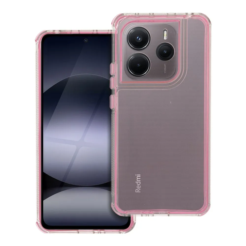 Case for Xiaomi Redmi Note 14 5G Matrix Clear powder pink