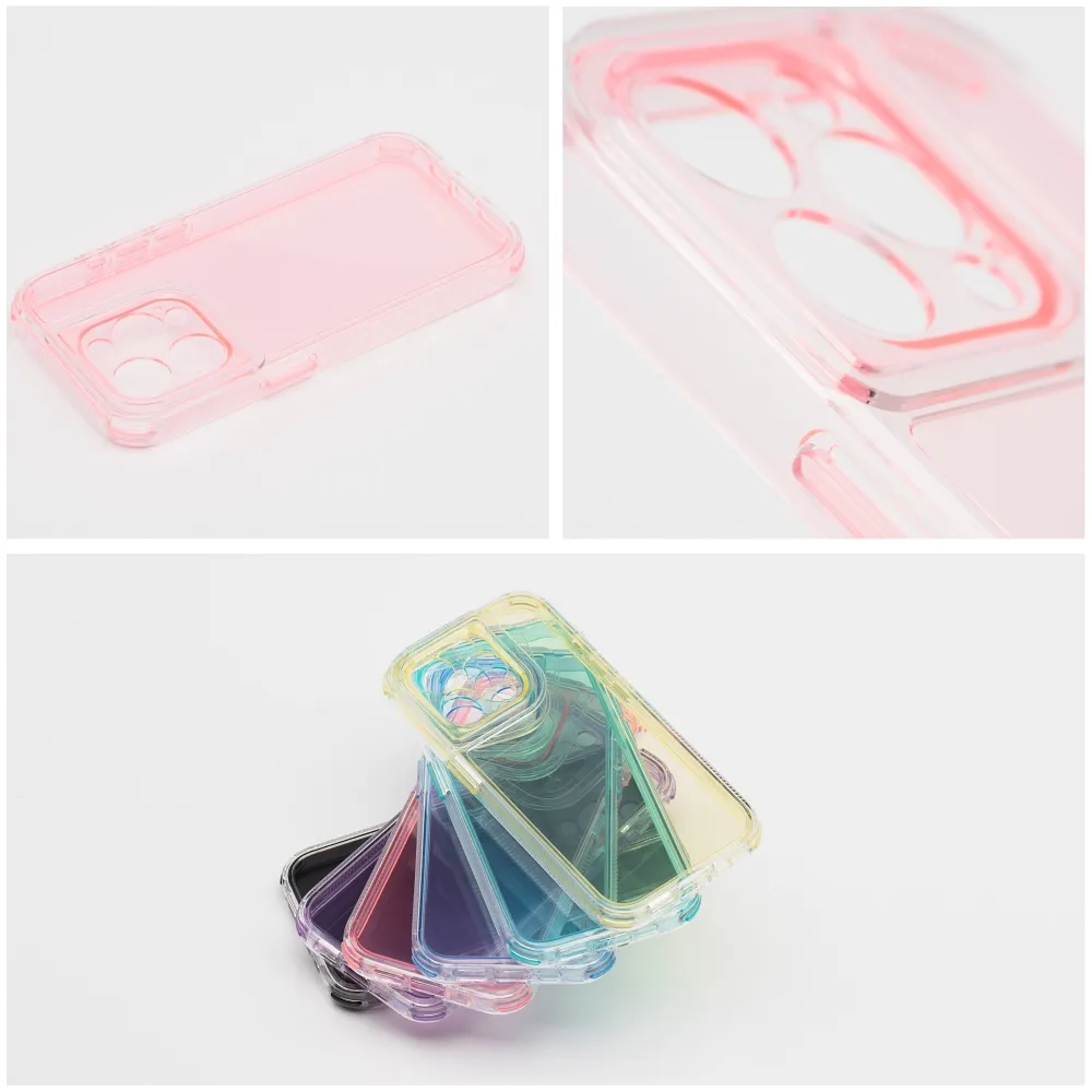 Case for iPhone 17 Pro / 18 Pro (low camera edge) Matrix Clear powder pink - Image 2