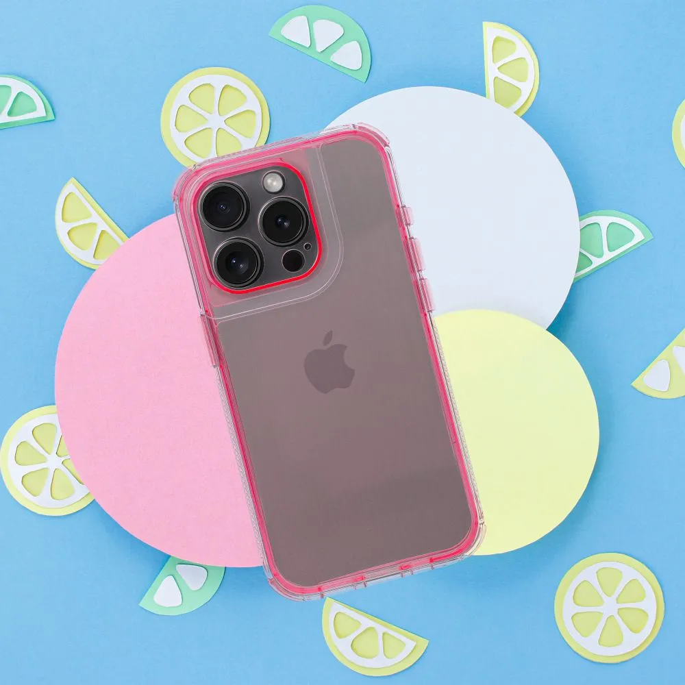 Case for iPhone 17 Pro / 18 Pro (low camera edge) Matrix Clear powder pink - Image 5