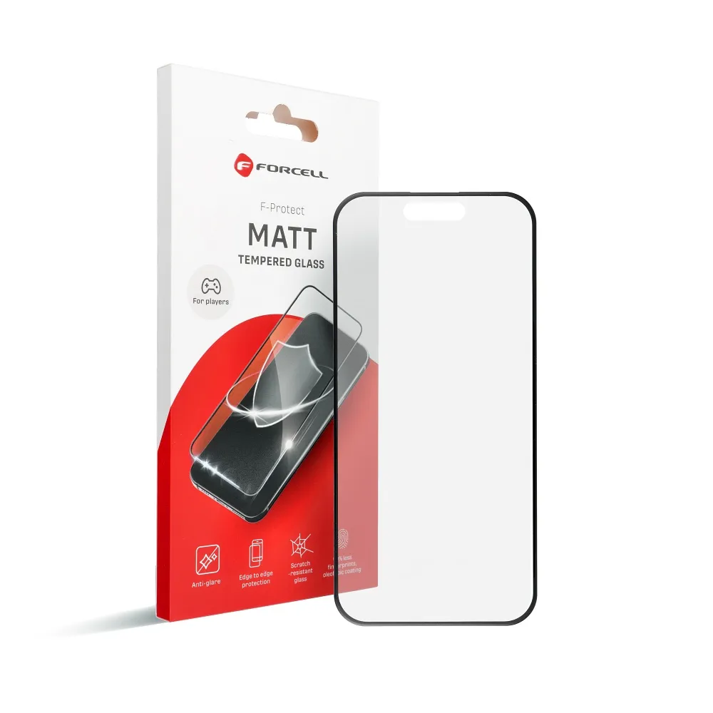 Tempered glass to iPhone 12 PRO MAX Forcell Matt Glass black - Image 3