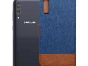 Flip case for Samsung A50 Jeans Book blue
