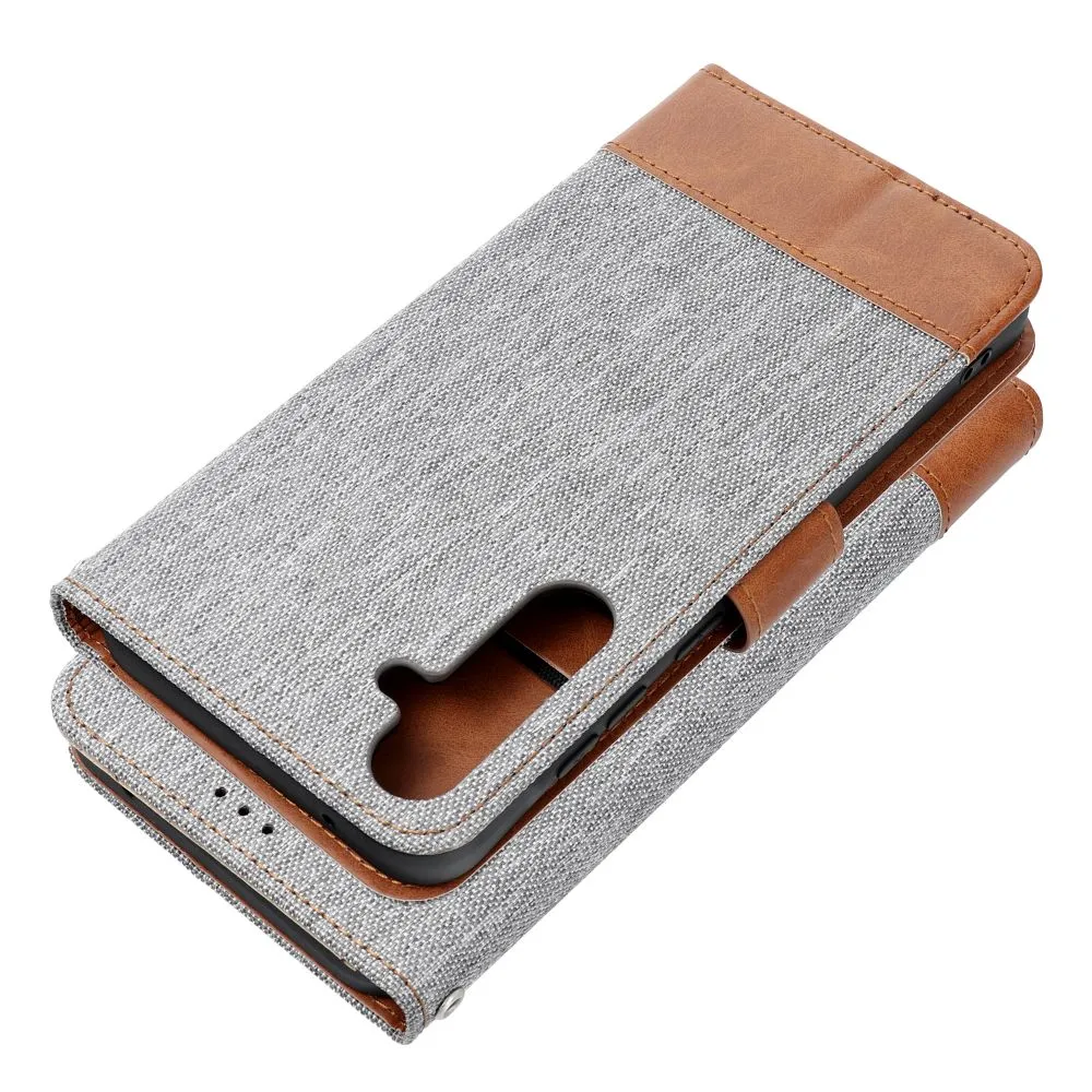 Flip case for Xiaomi Redmi NOTE 14 PRO 4G Jeans Book gray - Image 2