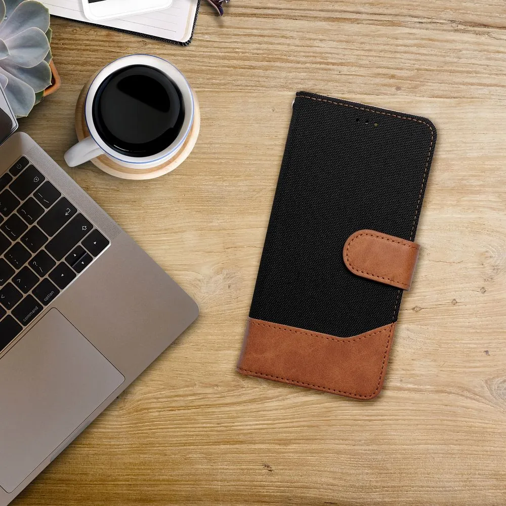 Flip case for Samsung S25 Edge Jeans Book black - Image 4