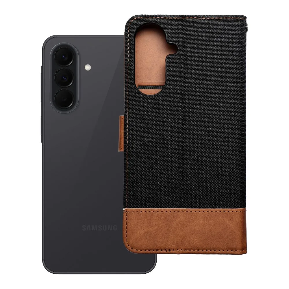 Flip case for Samsung A37 5G Jeans Book black