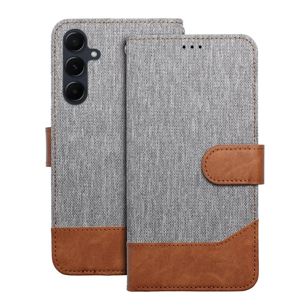 Flip case for Xiaomi Redmi NOTE 17 PRO 5G Jeans Book gray - Image 2