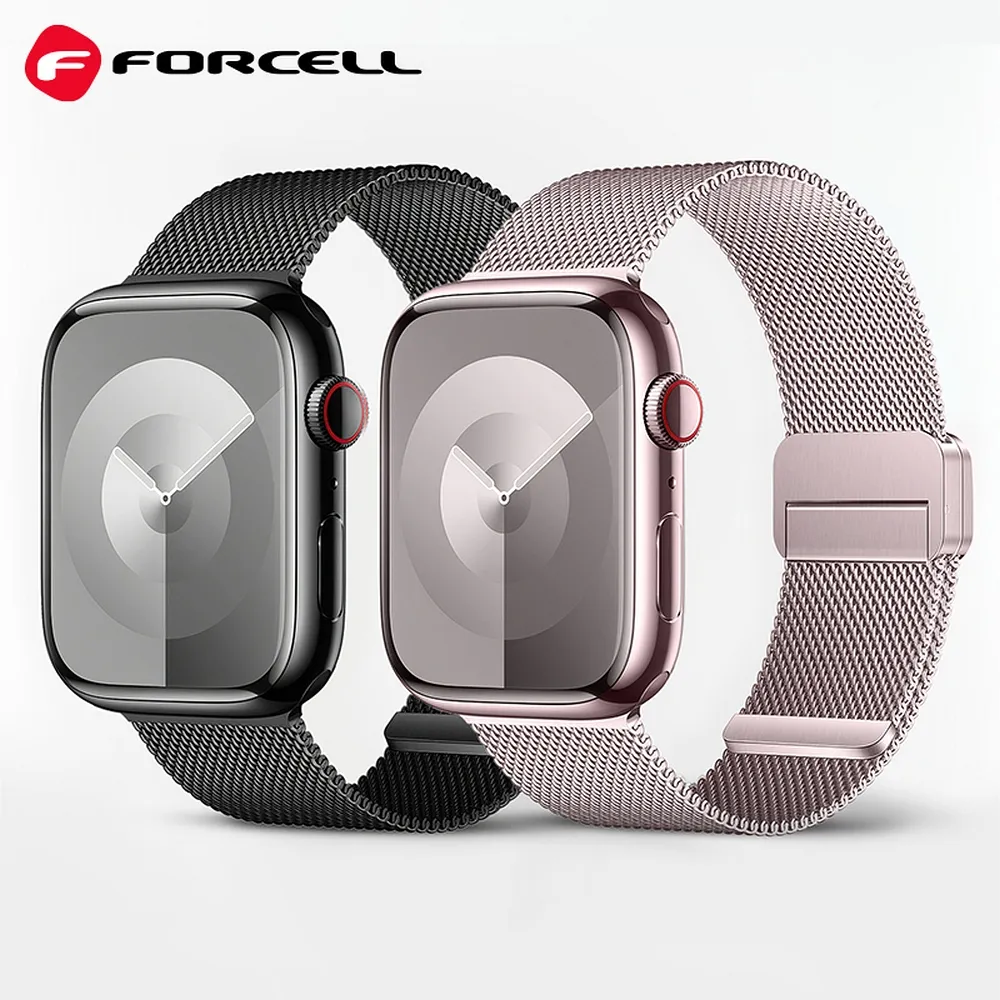 Strap to Apple Watch Forcell F-Design FA14 magnetic steel 42 / 44 / 45 / 49 mm pink - Image 6